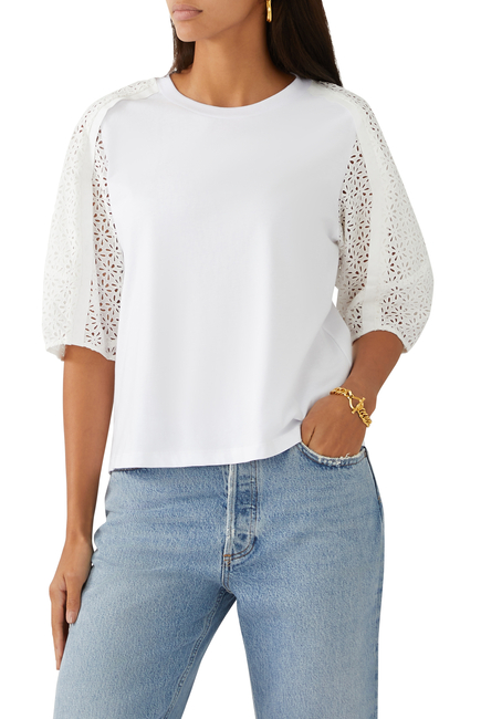 Broderie Anglaise Combo T-Shirt